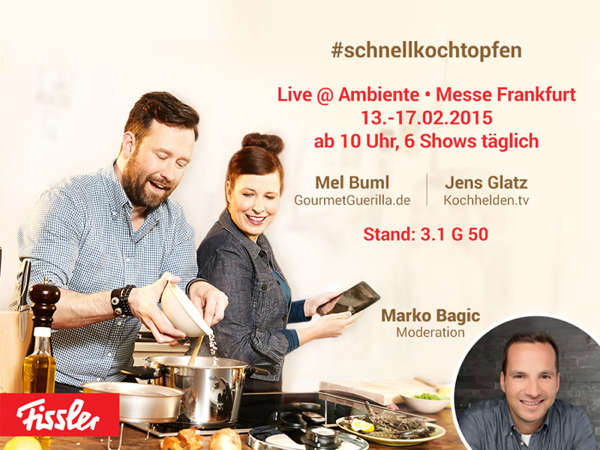 Fissler Ambiente Announcement Quick Cookware Cooking Shows